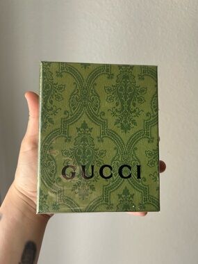 Gucci Green Damask Logo Gift Box